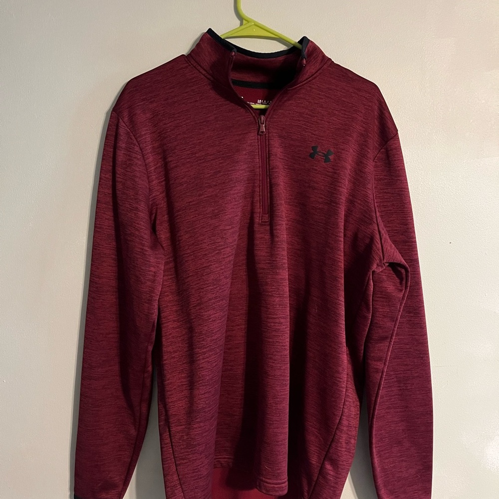 Under Armour Burgundy Quarter-Zip Pullover